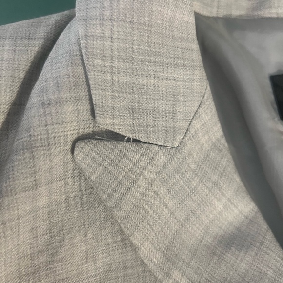 J. Crew Double-Breasted Blazer in Super 120s Wool grey size 8 - Picture 8 of 8